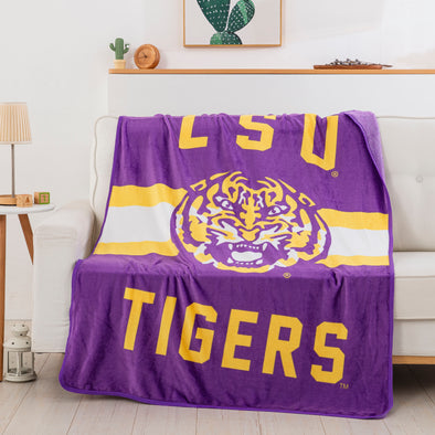 Northwest NCAA LSU Tigers Singular Silk Touch Throw Blanket, 45"X60"