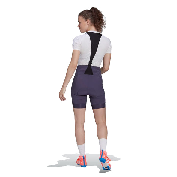 Adidas Women's Adiventure Padded Cycling Bib Bike Shorts, Shadow Navy