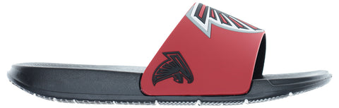 FOCO NFL Men's Atlanta Falcons Cropped Big Logo Raised Slides