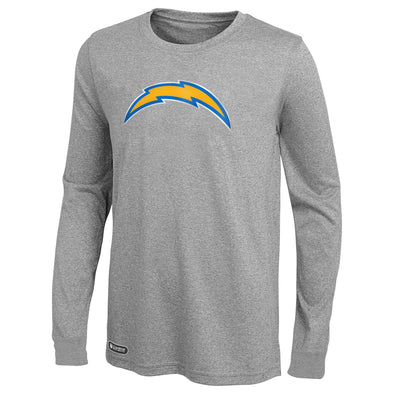 Outerstuff NFL Men's Los Angeles Chargers Primary Stadium Logo Long Sleeve Tee