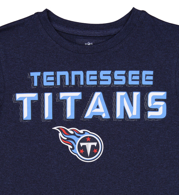 Outerstuff NFL Youth (4-18) Tennessee Titans Short Sleeve Shirt, Navy