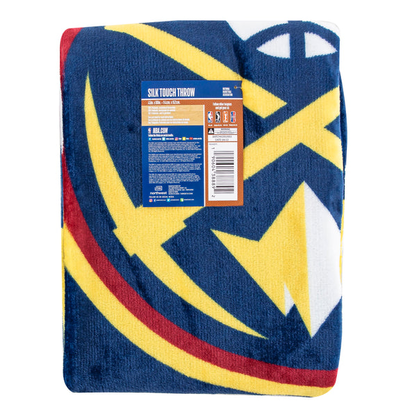 Northwest NBA Denver Nuggets Singular Silk Touch Throw Blanket, 45 X 60