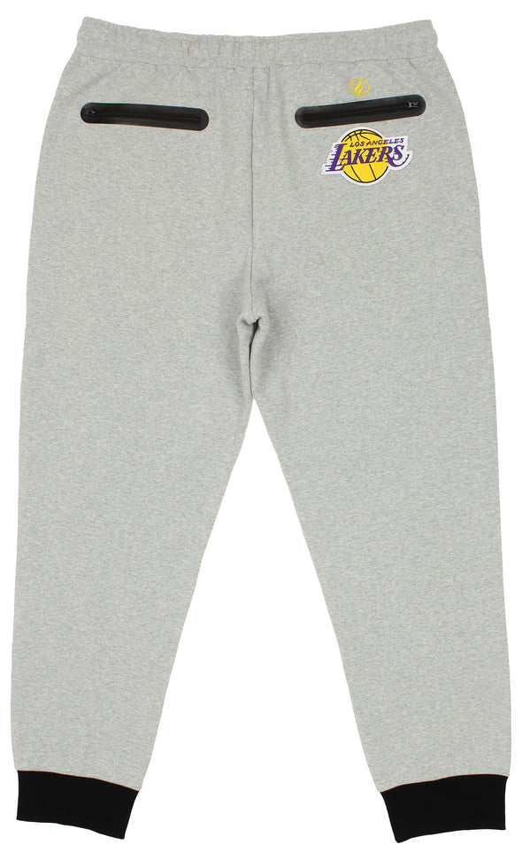 FISLL NBA Men's Los Angeles Lakers Jogger, Heather Gray