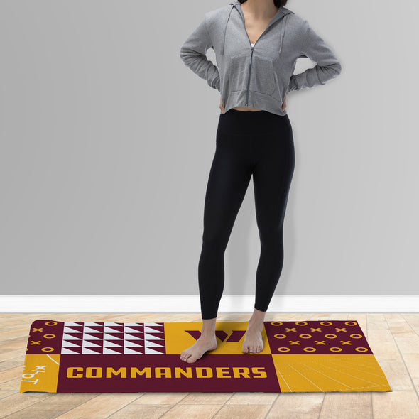 Northwest NFL Washington Commanders Colorblock Washable Area Living Rug, 36" X 60"