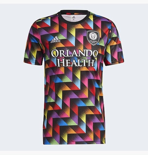 Adidas MLS Men's Orlando City CS Pride Pre-Match Short Sleeve Jersey