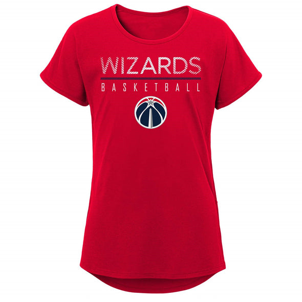 Outerstuff NBA Youth Girls Washington Wizards Single Path Short Sleeve T-Shirt