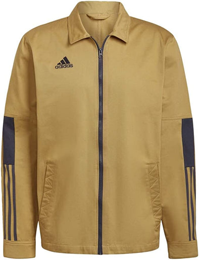 Adidas Men's Tiro Overshirt Jacket, Golden Beige