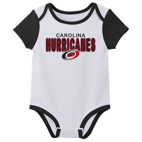 Outerstuff NHL Infant Unisex Carolina Hurricanes Variery 3-Pack Bodysuit Set