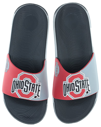 FOCO NCAA Men's Ohio State Buckeyes Cropped Big Logo Raised Slides