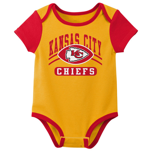 Outerstuff NFL Infant Unisex Kansas City Chiefs 49ers Variety 3-Pack Set