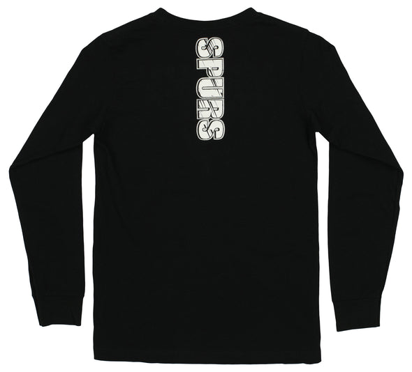 Outerstuff NBA Youth Boys San Antonio Spurs Long Sleeve Tee, Black