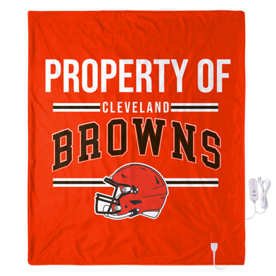 FOCO NFL Cleveland Browns Exclusive Heated Throw Blanket, 50"x60"