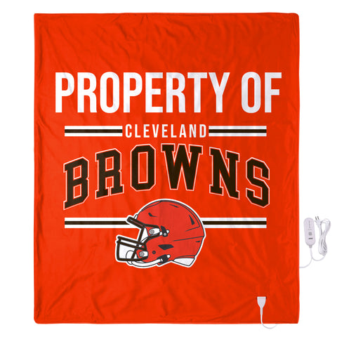 FOCO NFL Cleveland Browns Exclusive Heated Throw Blanket, 50"x60"