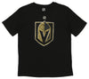 Outerstuff NHL Youth Boys Las Vegas Golden Knights Dristressed Logo T-Shirt