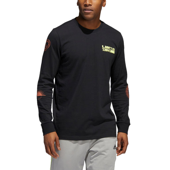 Adidas Men's Unity Long Sleeve Graphic Tee, Black
