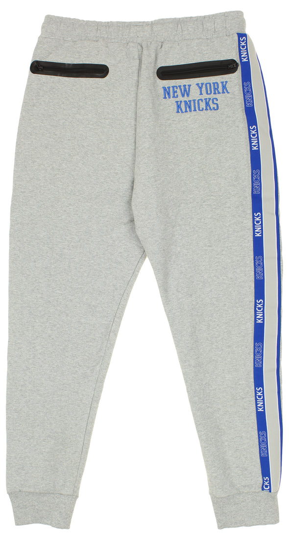 FISLL NBA Men's New York Knicks Chenille Applique Joggers