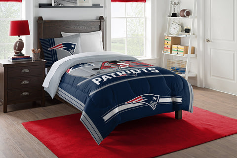 Northwest NFL New England Patriots Safety Twin Comforter and Sham Set