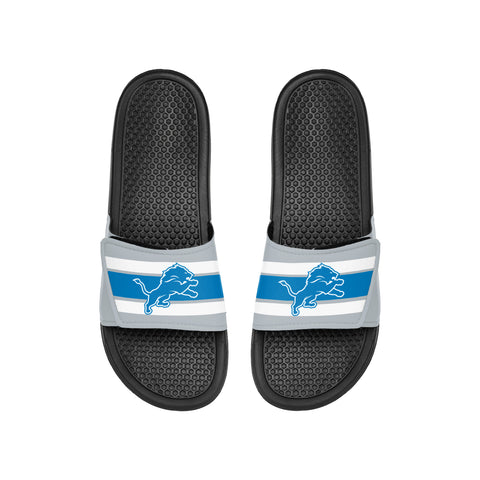 FOCO NFL Youth Boys Detroit Lions Stripe Legacy Sport Slides