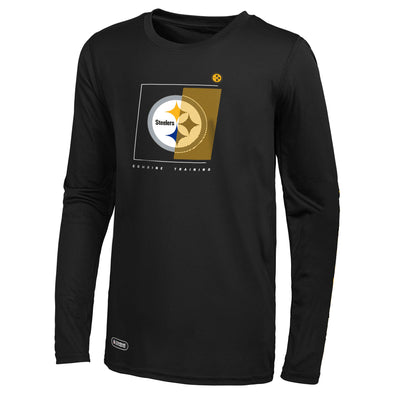 Outerstuff NFL Men's Pittsburgh Steelers Too Tough Long Sleeve Dri-Tek T-Shirt