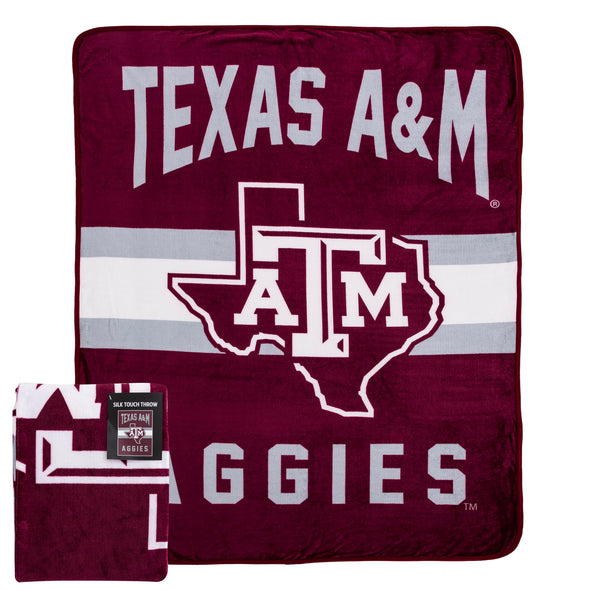 Northwest NCAA Texas A&M Aggies Singular 45X60 Silk Touch Throw Blanket