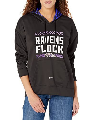 Baltimore Ravens Zebra Hoodie, Black/Purple