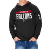 Zubaz NFL Men's Light Weight Team Color Hoodie With 3 Tone Zebra Lined Hood, Great Play Logo, Atlanta Falcons