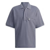 Adidas Originals Men's Blue Version Tie-Break Polo Shirt, Grey