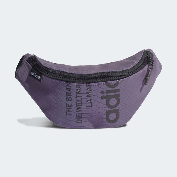 Adidas Originals Sports Waist Bag, Snakeskin Print/Purple