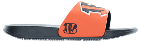 FOCO NFL Men's Cincinnati Bengals Cropped Big Logo Raised Slides
