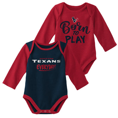 Outerstuff NFL Infant Houston Texans Little Player 2-Pack Bodysuit Set