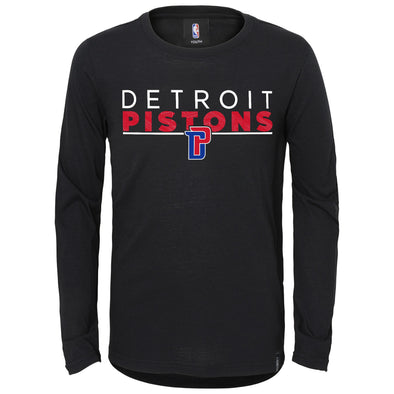 Outerstuff NBA Youth Boys Detroit Pistons Tactical Ultra Long Sleeve T-Shirt, Black