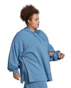 Adidas Women's SuperHer Oversized French Terry Sweatshirt, Altered Blue, Plus Size