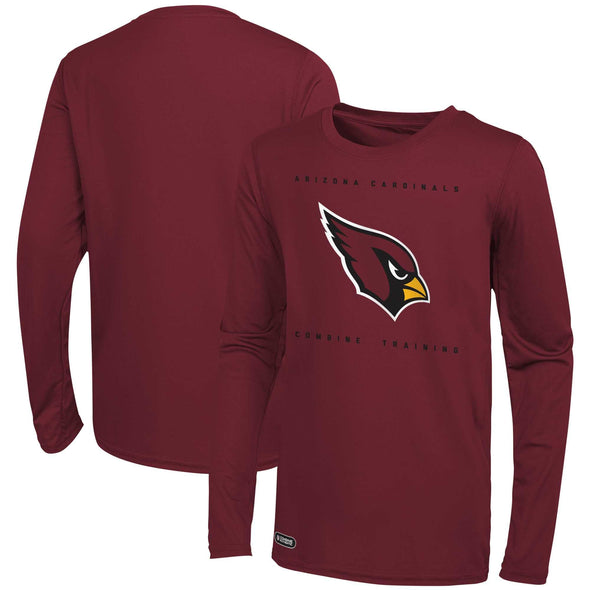 Outerstuff NFL Men's Arizona Cardinals Side Drill Long Sleeve Shirt