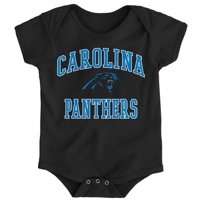 Outerstuff NFL Infant Carolina Panthers City Wide Short Sleeve Bodysuit, Black