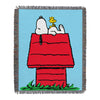 Northwest Peanuts Snoopy House Woven Jacquard Throw Blanket, 48"W x 60"L