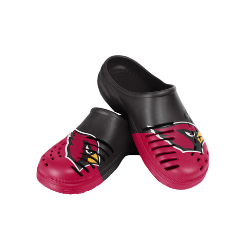 FOCO NFL Men's Arizona Cardinals 2023 Colorblock Big Logo Clog