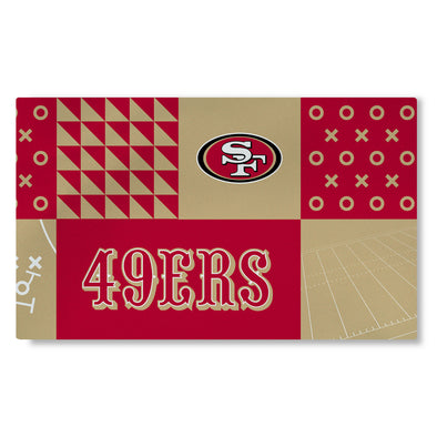 Northwest  NFL San Francisco 49ers Colorblock Washable Area Living Rug, 36" X 60"