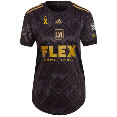 Adidas MLS Women's LAFC 2022-23 Home Jersey, Black/Gold