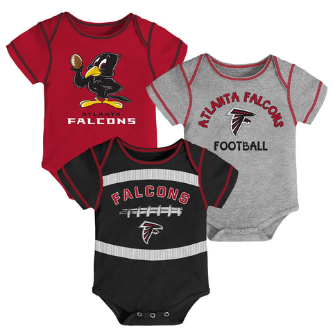 Outerstuff NFL Infant Atlanta Falcons Team 3-Pack Bodysuit