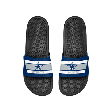 FOCO NFL Youth Dallas Stars Legacy Sport Slide Flip Flop Sandals