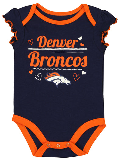 Outerstuff NFL Infant Baby Girl Denver Broncos Bodysuit