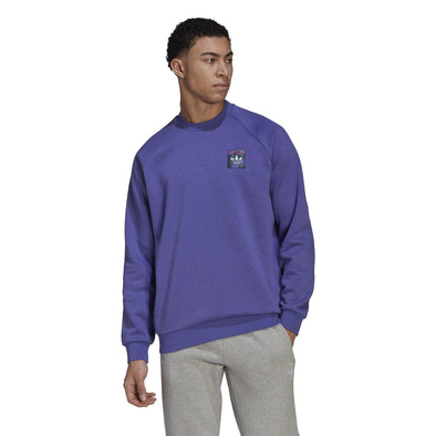 Adidas Originals Men's Graphic Crew Sweatshirt, Purple