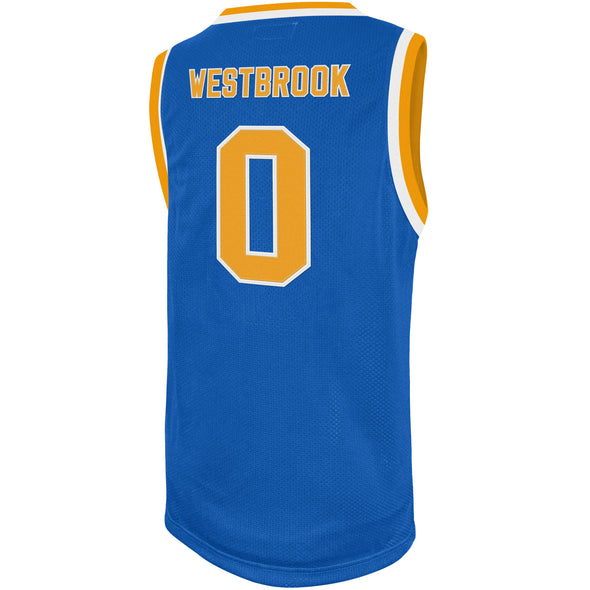 Original Retro Brand NCAA Men's UCLA Bruins #0 Russell Westbrook Tackle Twill Jersey