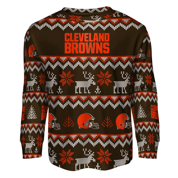 Outerstuff NFL Kids Cleveland Browns Winter Pajamas Top & Bottom Set