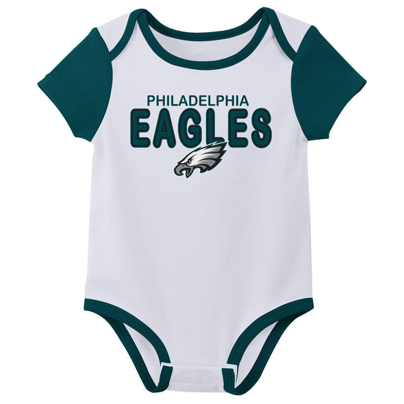 Outerstuff NFL Infant Unisex Philadelphia Eagles Variety 3-Pack Set