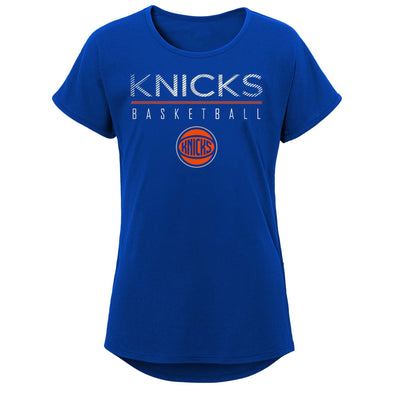 Outerstuff NBA Youth Girls New York Knicks Single Path Short Sleeve T-Shirt