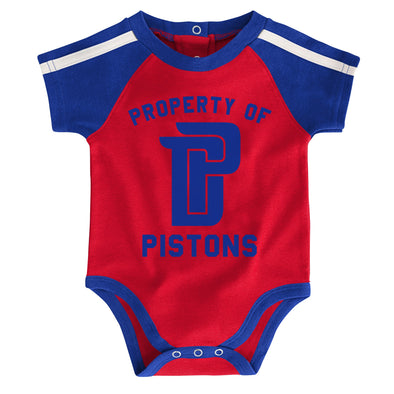 Outerstuff NBA Newborn Detroit Pistons Rebound 3-Piece Creeper Set