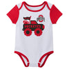 Outerstuff NCAA Infant Unisex Ohio State Buckeyes Variety 3-Pack Bodysuit Set