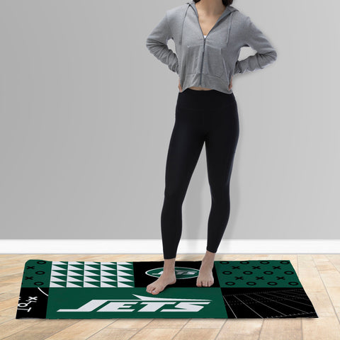 Northwest NFL New York Jets Colorblock Washable Area Living Rug, 36" x 60"