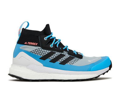 Adidas Women's TERREX Free Hiker Gore-Tex Hiking Shoes, Magic Grey/Core Black/Sky Rush